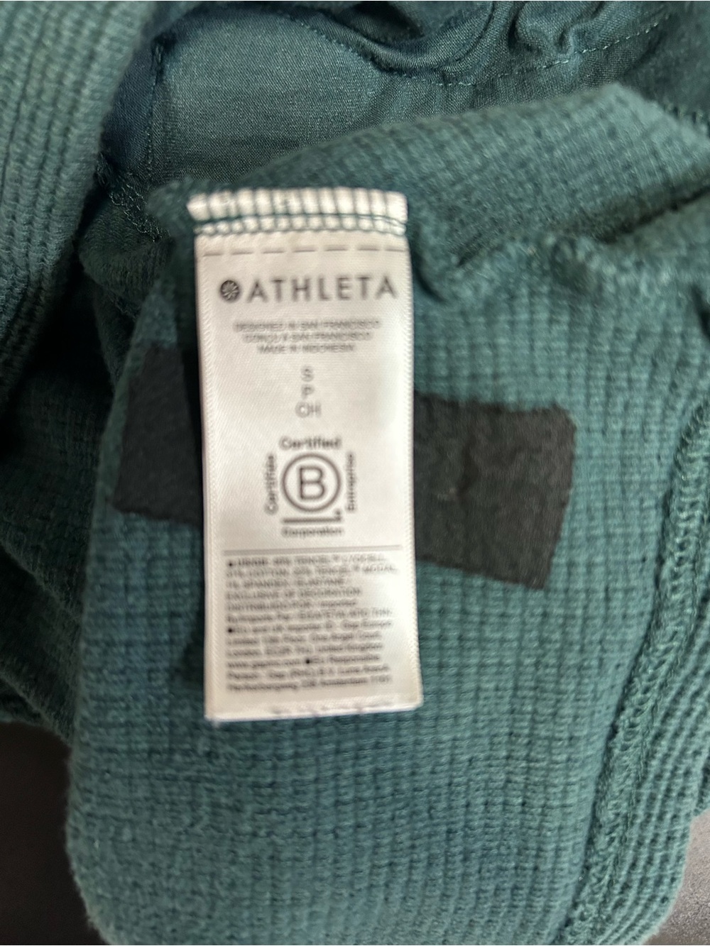 Athleta Half-Zip Waffle-Knit Pullover in Green - Picture 8 of 8